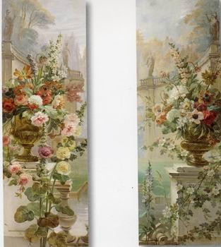 Floral, beautiful classical still life of flowers.099, unknow artist